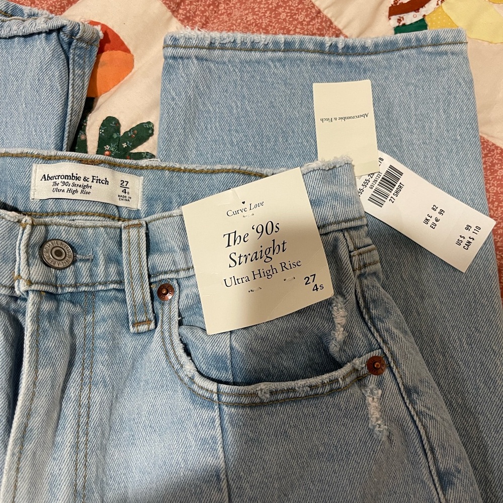 Abercrombie & Fitch Light Blue High Rise Women's Jeans